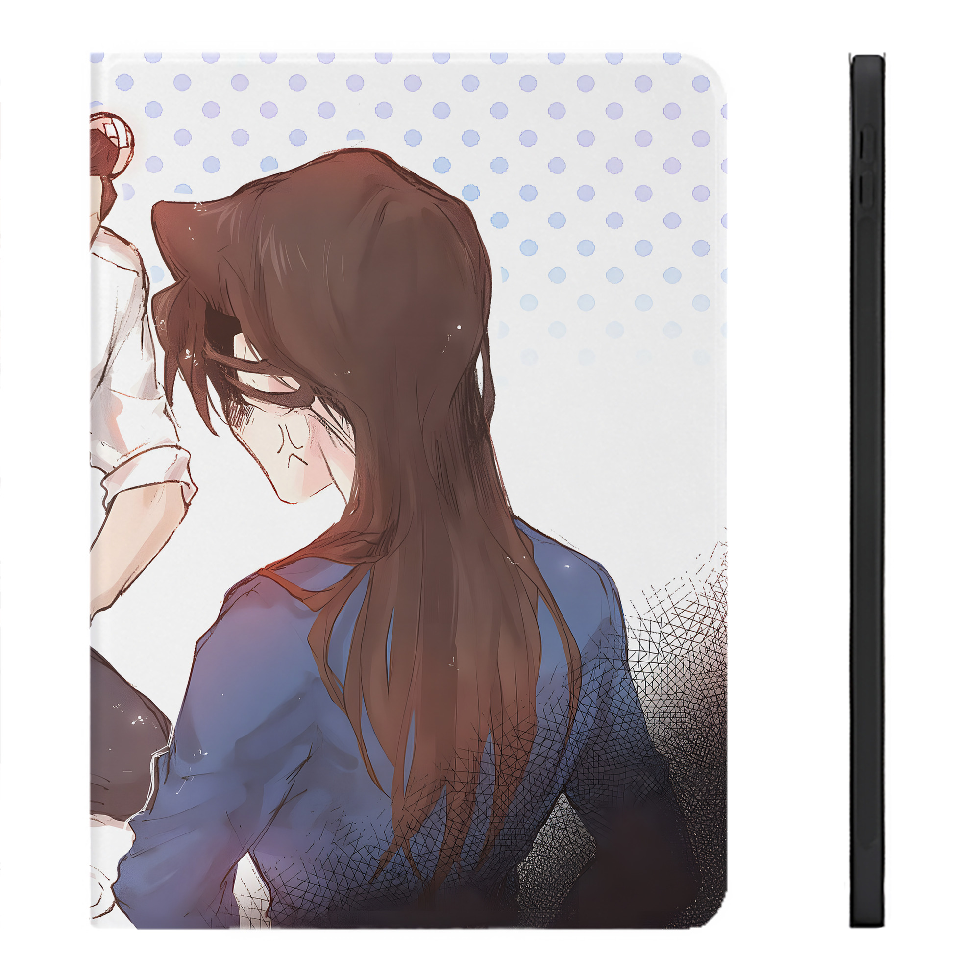 （画像用） 名探偵コナン Detective Conan IPadケース ペンホルダー付き ブックスタイルデザイン